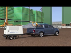 Outdoor 2kW Portable Light Tower Generator 180KW Stasiun Pengisian Daya Mobile Light Tower